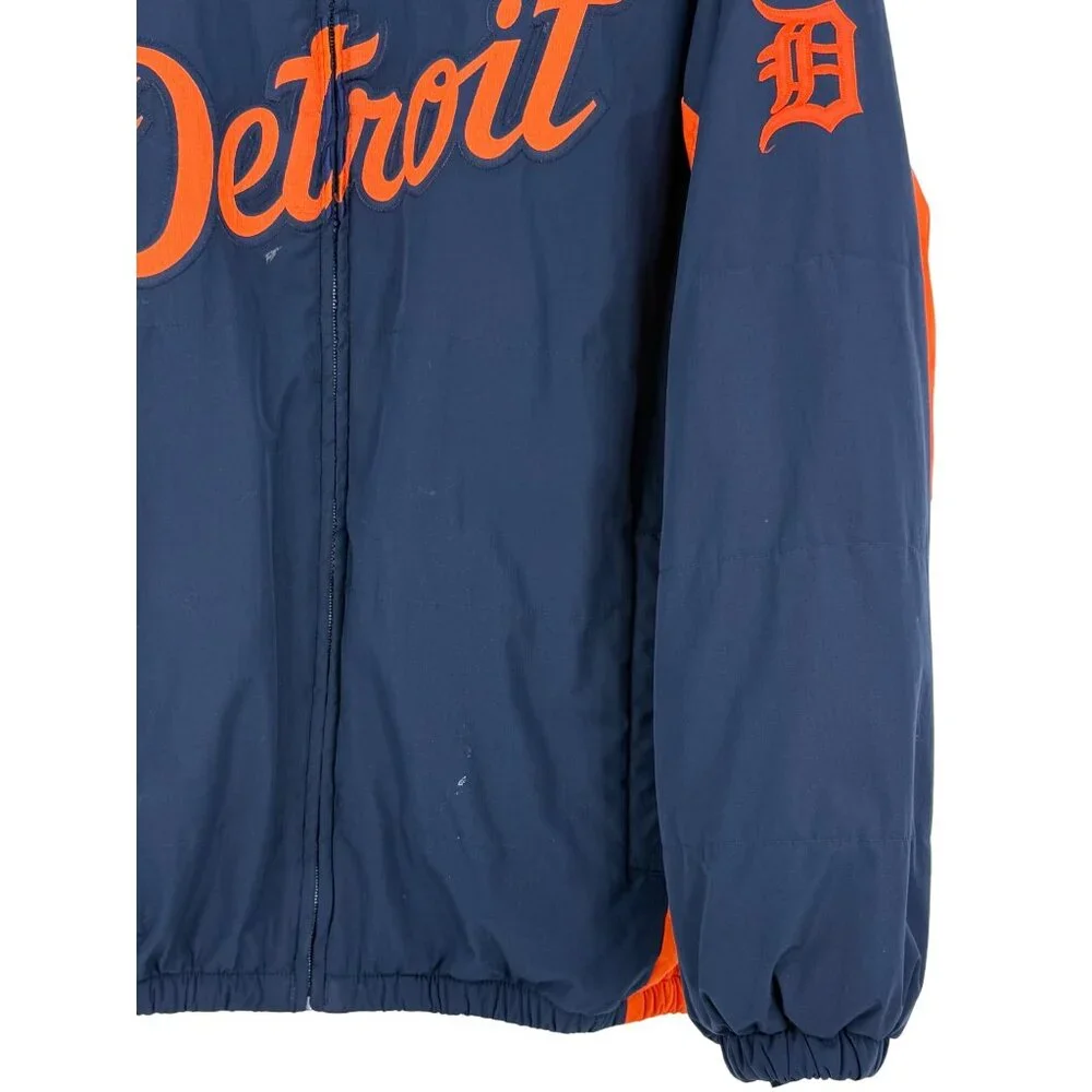 Vintage Y2K Majestic Detroit Tigers MLB Fleece Jacket • Streetwear Collectible L - Picture 6 of 14